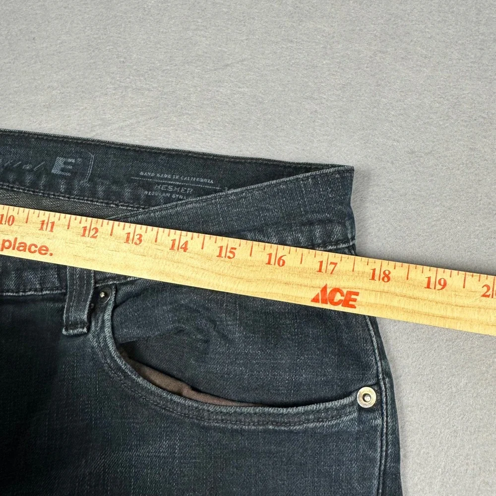 Levis Capital E Hesher Regular Straight Jeans Mens 34x32 Dark Wash Made in USA